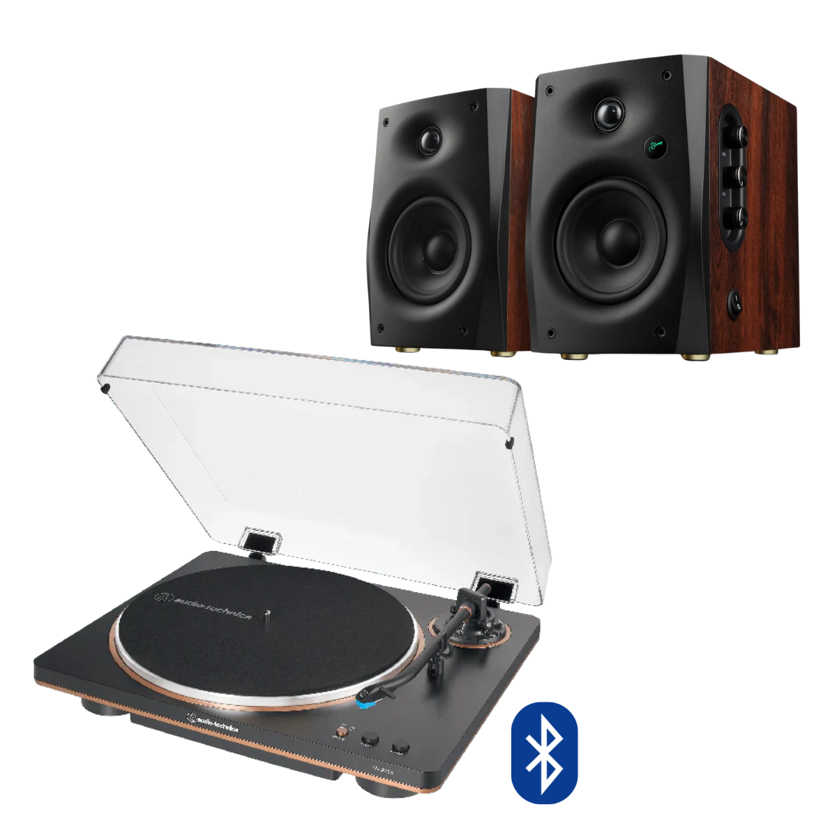 Tornamesa AT-LP70XBT + Parlantes D1100 (Preventa: despachos a partir del 17 de Noviembre)