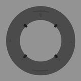 Adaptador para discos de 7" Humminguru - Detalle de diseño y compatibilidad con lavadora ultrasónica