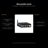 Amplificador Fosi Audio BT20A Max con salida de subwoofer