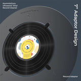 Adaptador Humminguru HG01 para singles de 7" - Vista completa del accesorio de limpieza ultrasónica