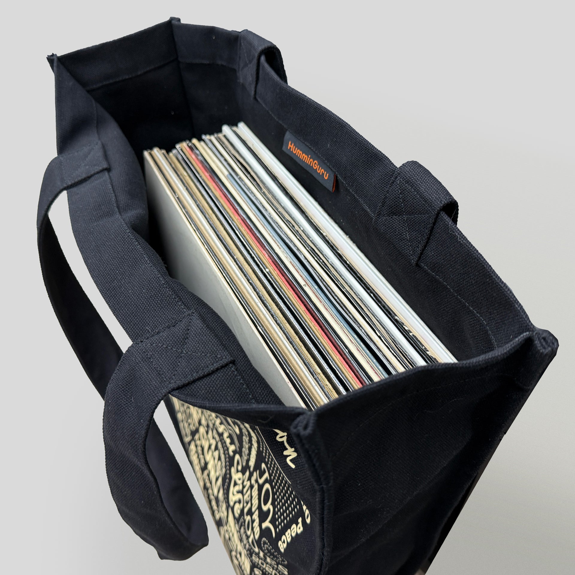 Tote bag HumminGuru para llevar tus vinilos