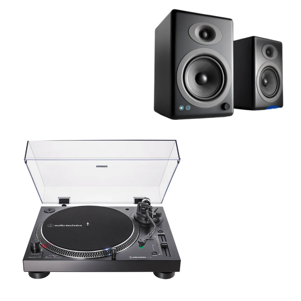 Pack Tornamesa AT-LP120XUSB + Parlantes A5+