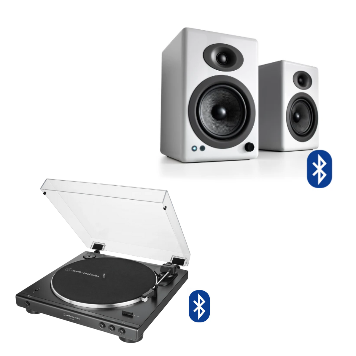 Pack Tornamesa AT-LP60XBT + Parlantes A5+ Wireless