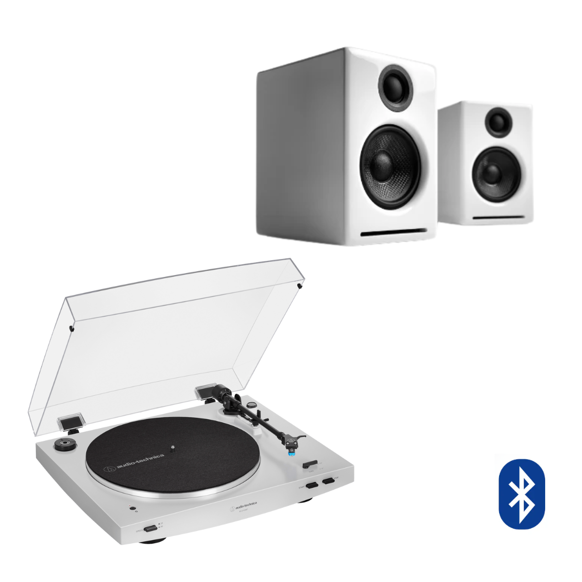Pack Tornamesa AT-LP3X + Parlantes A2+ Wireless (Preventa: despachos a partir del 3 de Septiembre)