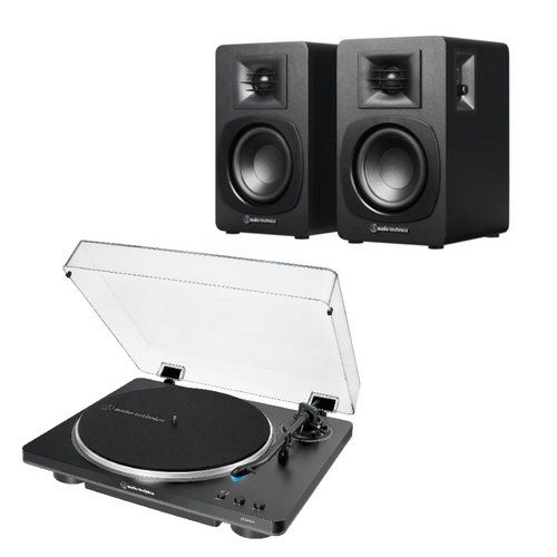 Pack tornamesa Audio-Technica AT-LP70X y parlantes AT-SP3X