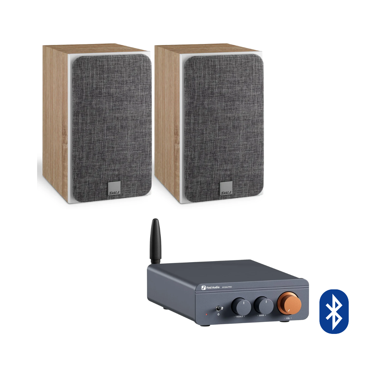 Pack Amplificador BT20A Pro + Parlantes Oberon 1