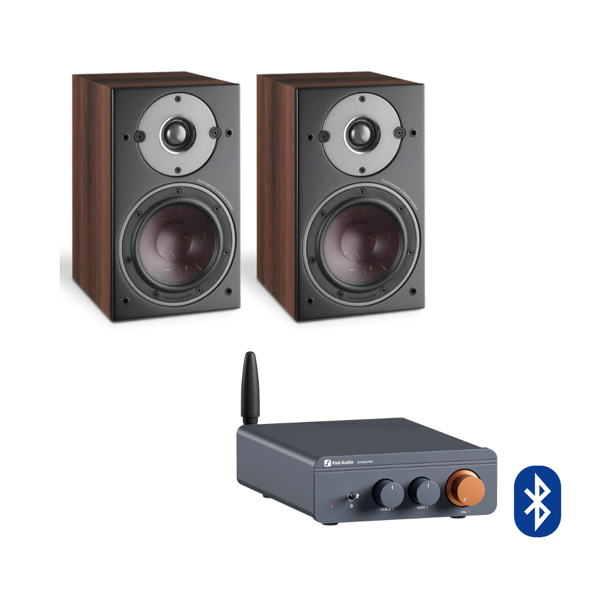 Pack Amplificador BT20A Pro + Parlantes Oberon 1