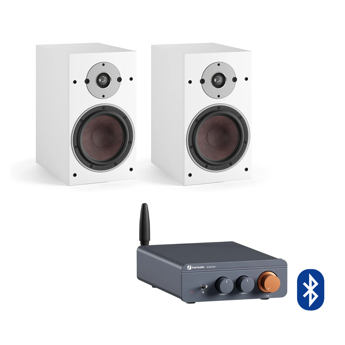 Pack Amplificador BT20A Pro + Parlantes Oberon 3