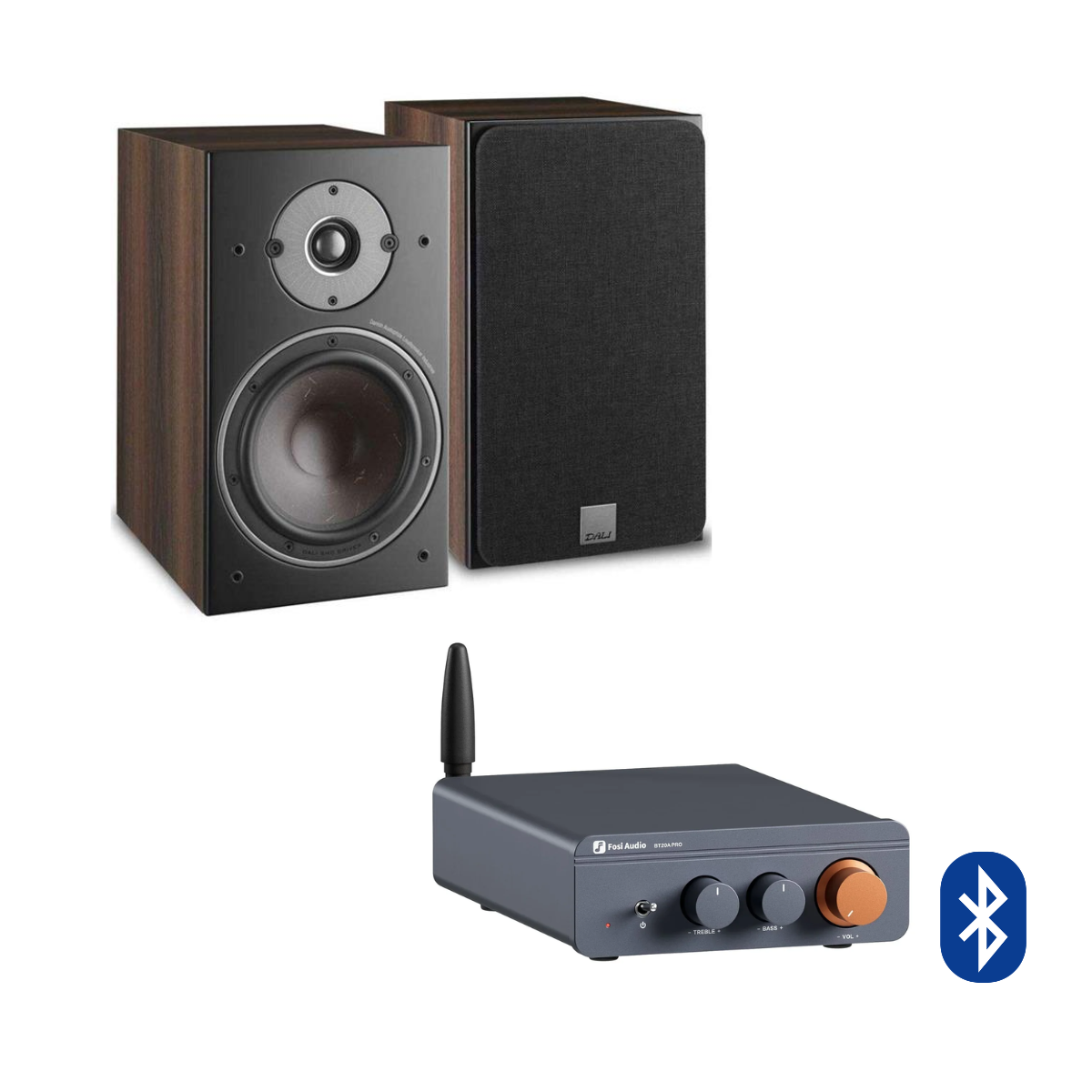 Pack Amplificador BT20A Pro + Parlantes Oberon 3