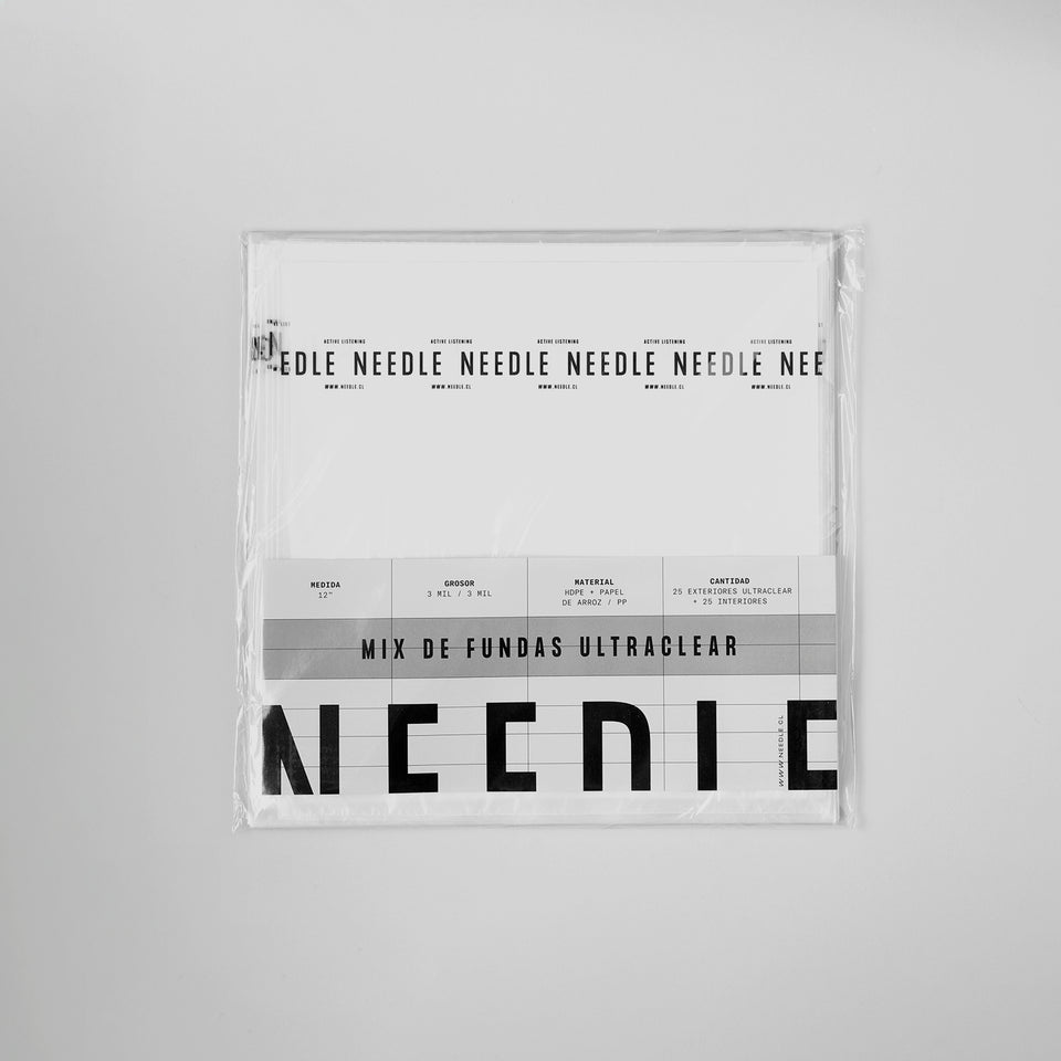 Mix de Fundas 12" (25 Interiores + 25 Exteriores Ultraclear)