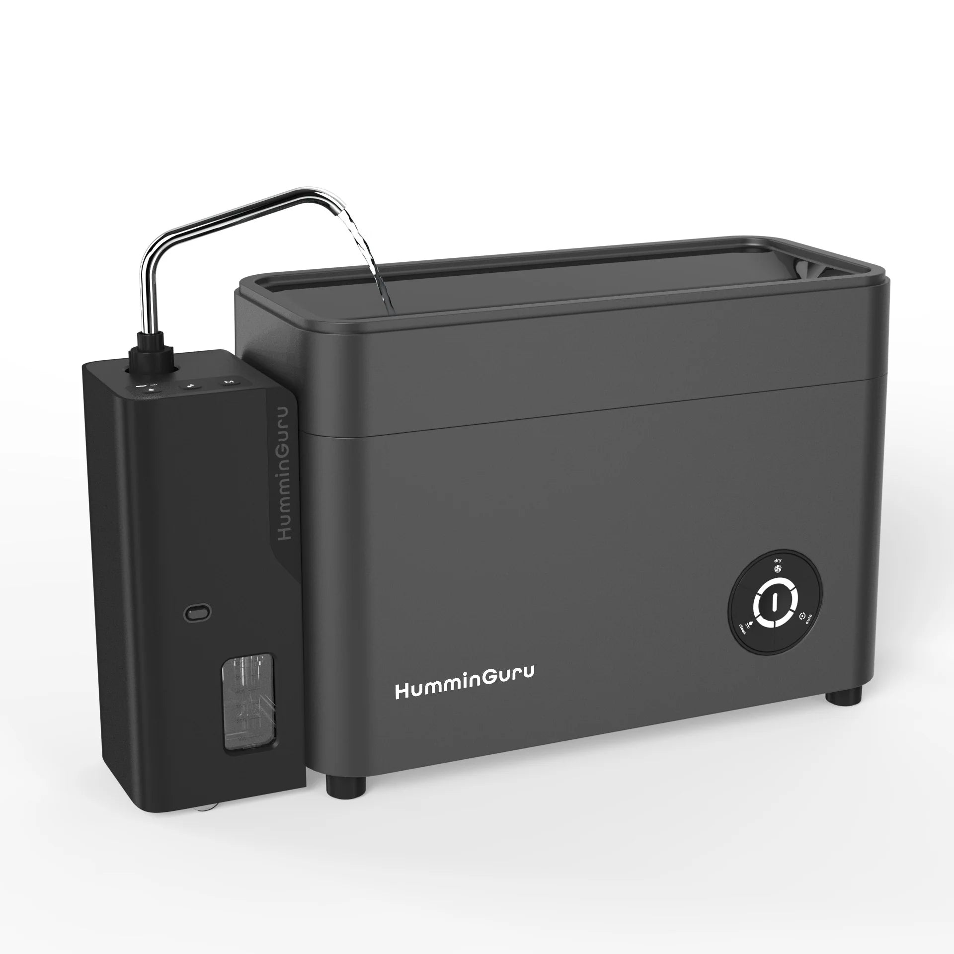 Dispensador automático de agua HumminGuru HG011, anexado a la HG01