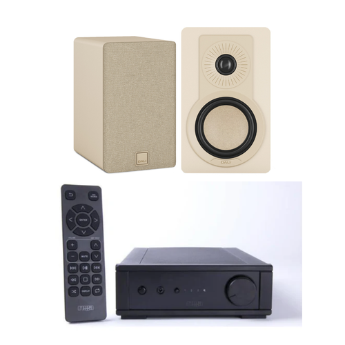 Pack Parlantes Kupid y Amplificador IO - Hi-Fi Compacto para Espacios Pequeños