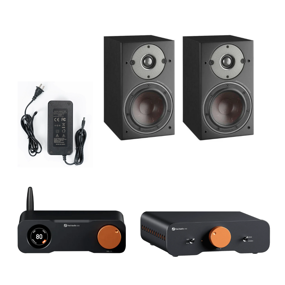 Pack Parlantes Oberon 1 + Amplificador ZA3 + Dac ZD3 + Fuente de Poder 48V