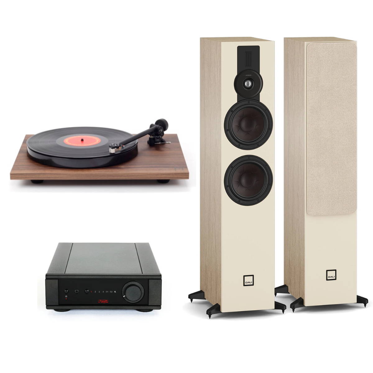 Pack Tornamesa Planar 1 + Amplificador Brio MK7 + Parlantes Sonik 7