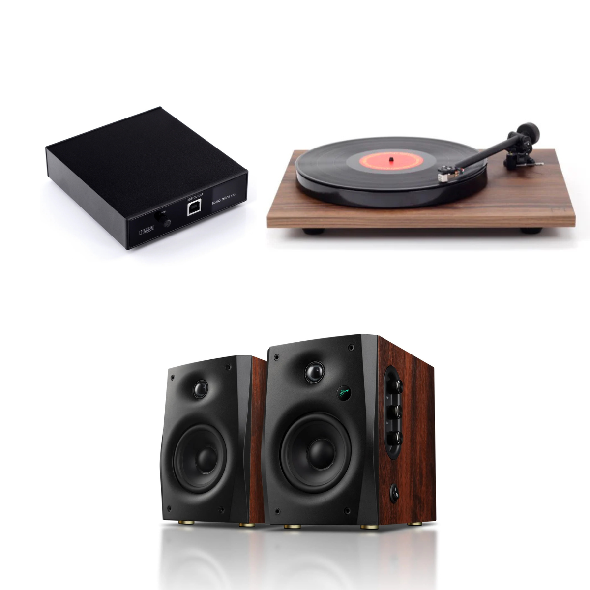 Pack Tornamesa Planar 1 + Prephono A2D + Parlantes Swan D1100 (Preventa: Despachos a partir del 16 de Julio)