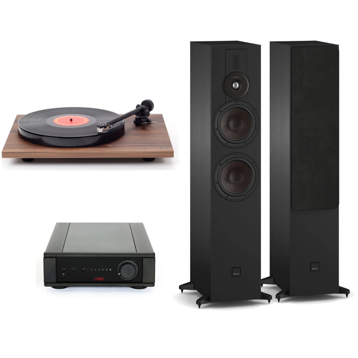 Pack Tornamesa Planar 1 + Amplificador Brio MK7 + Parlantes Sonik 7