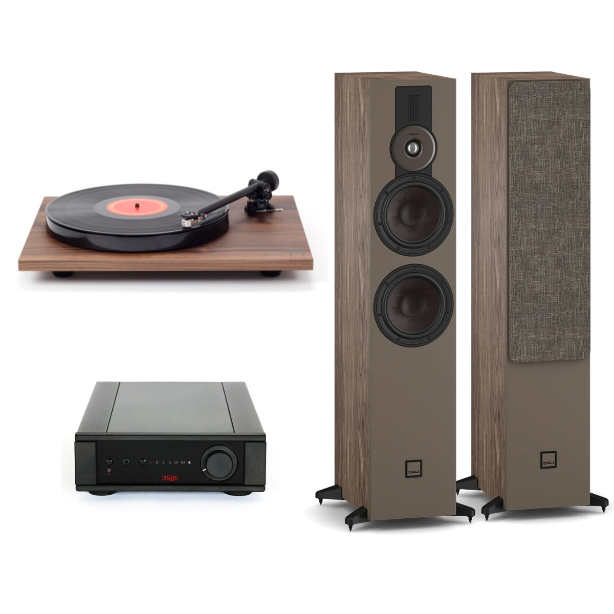 Pack Tornamesa Planar 1 + Amplificador Brio MK7 + Parlantes Sonik 7