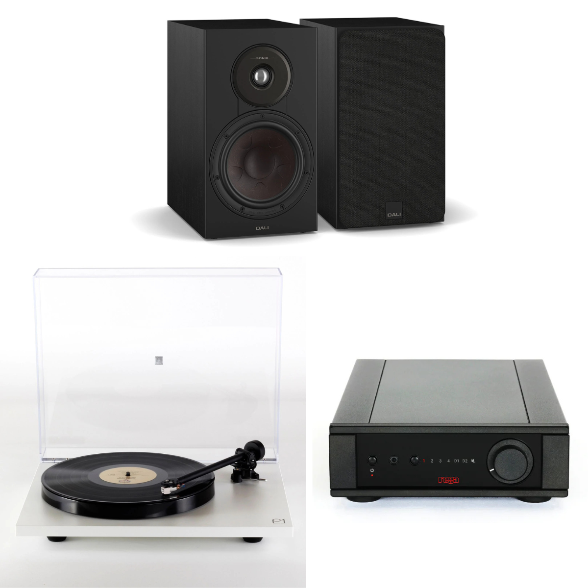 Pack Tornamesa Planar 1 + Amplificador Brio MK7 + Parlantes Sonik 3