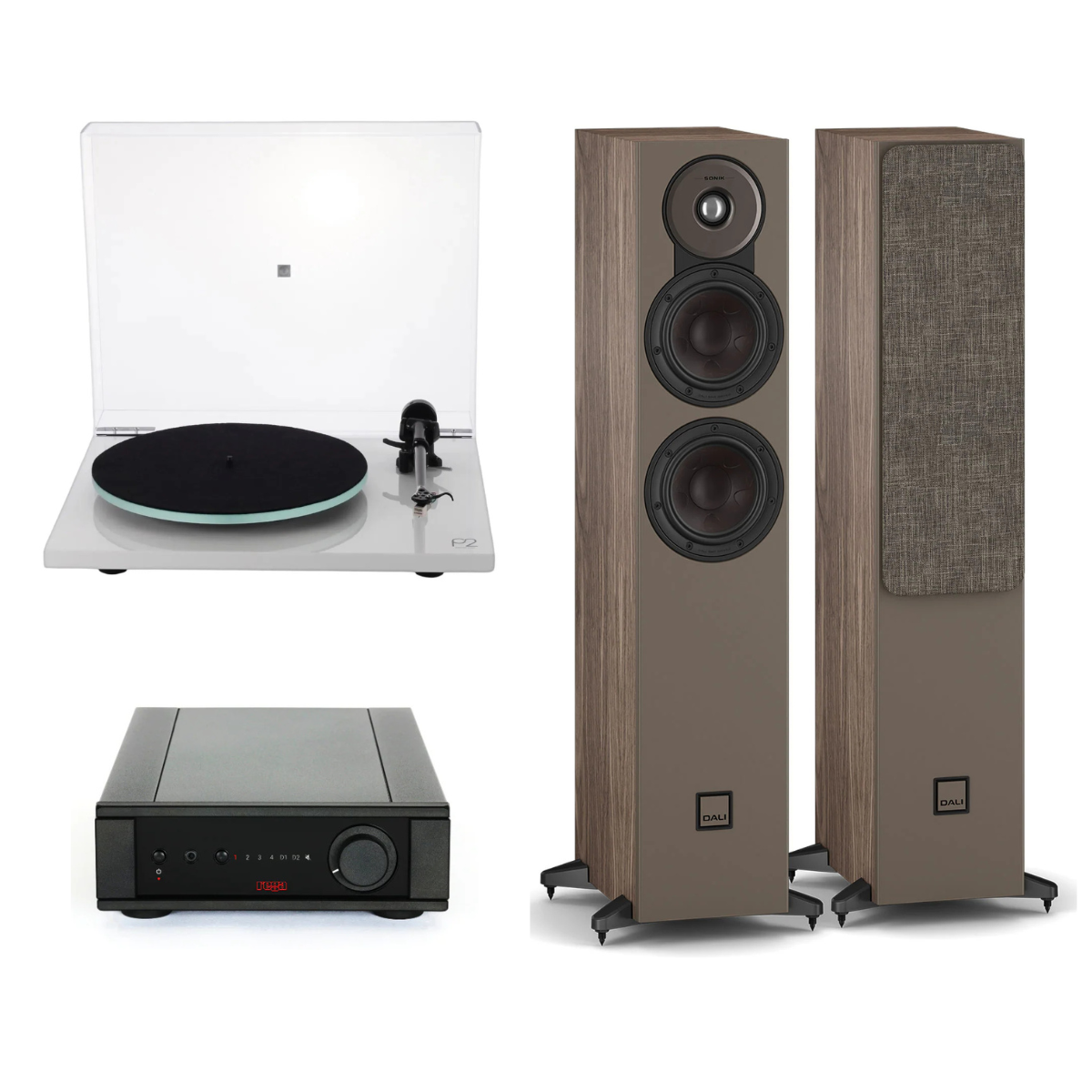 Pack Tornamesa Planar 2 + Amplificador Brio MK7 + Parlantes Sonik 7 (Preventa: Despachos a partir del 16 de Julio)