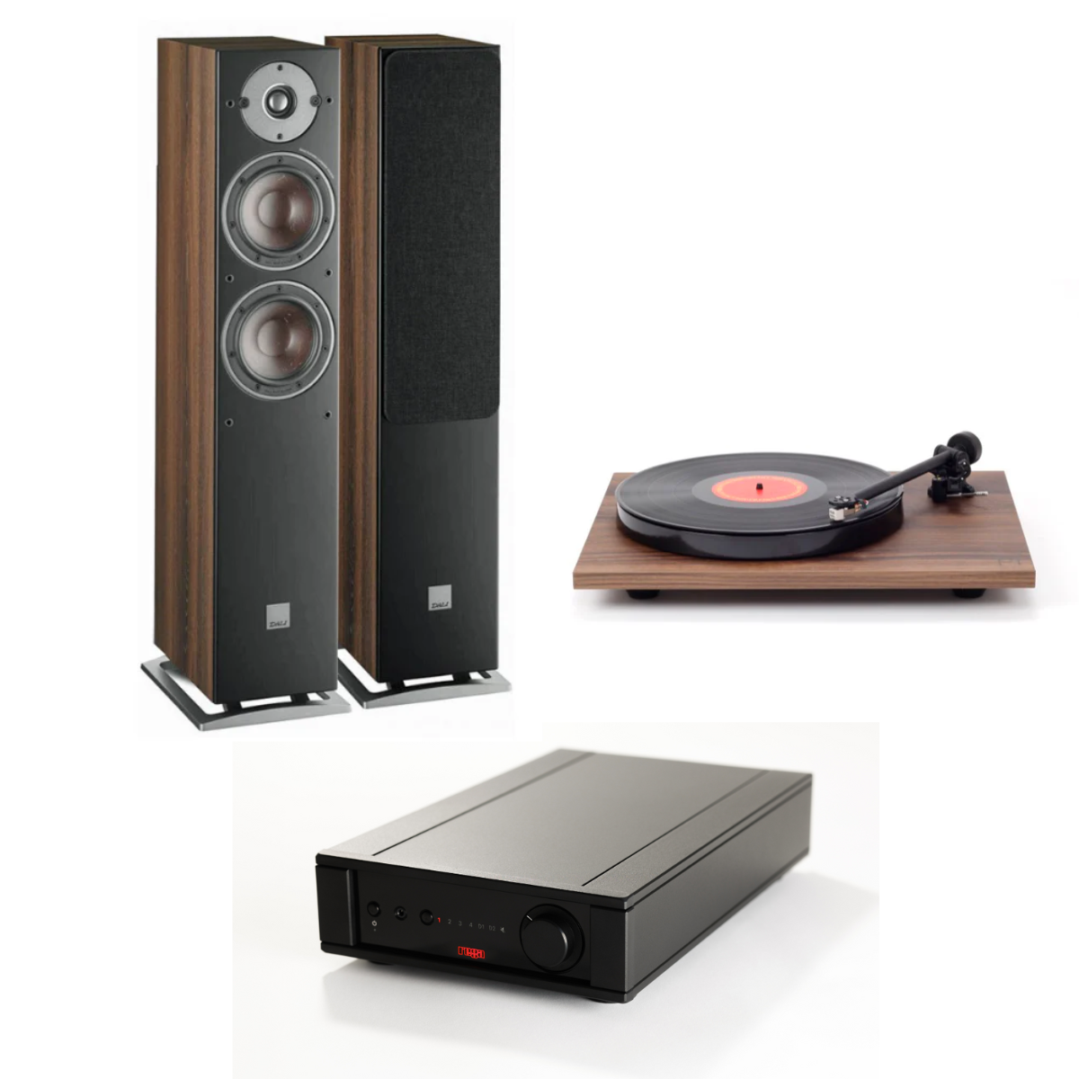 Pack Tornamesa Planar 1 Matt + Amplificador Brio MK7 + Parlantes Oberon 7