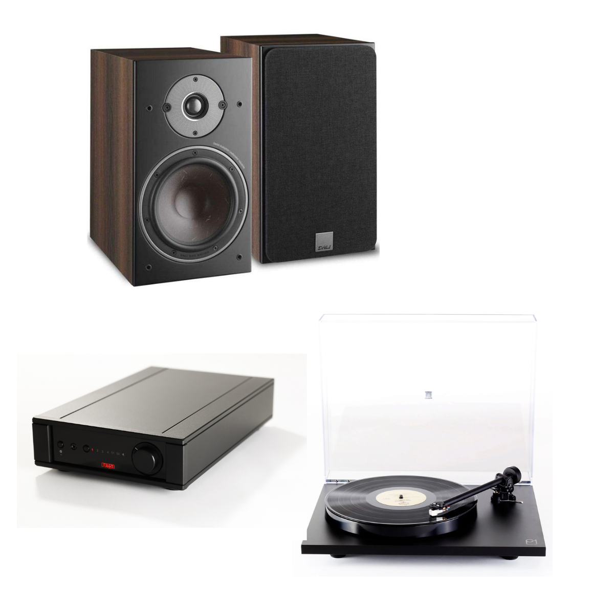 Pack Tornamesa Planar 1 Matt + Amplificador Brio MK7 + Parlantes Oberon 3