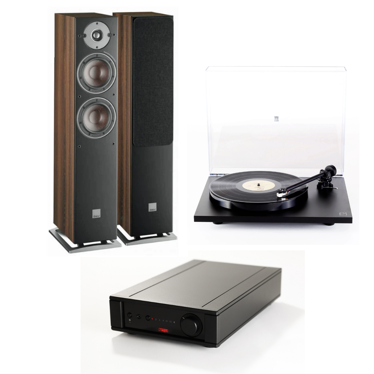 Pack Tornamesa Planar 1 Matt + Amplificador Brio MK7 + Parlantes Oberon 7