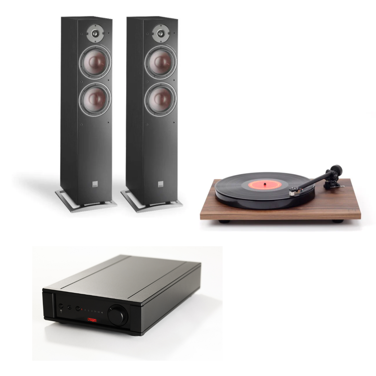 Pack Tornamesa Planar 1 Matt + Amplificador Brio MK7 + Parlantes Oberon 7