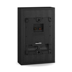 Parlantes de pared DALI Sonik On-Wall en Black Ash, vista trasera con el soporte de muro integrado