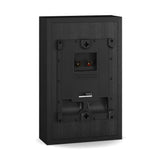 Parlantes de pared DALI Sonik On-Wall en Black Ash, vista trasera con el soporte de muro integrado