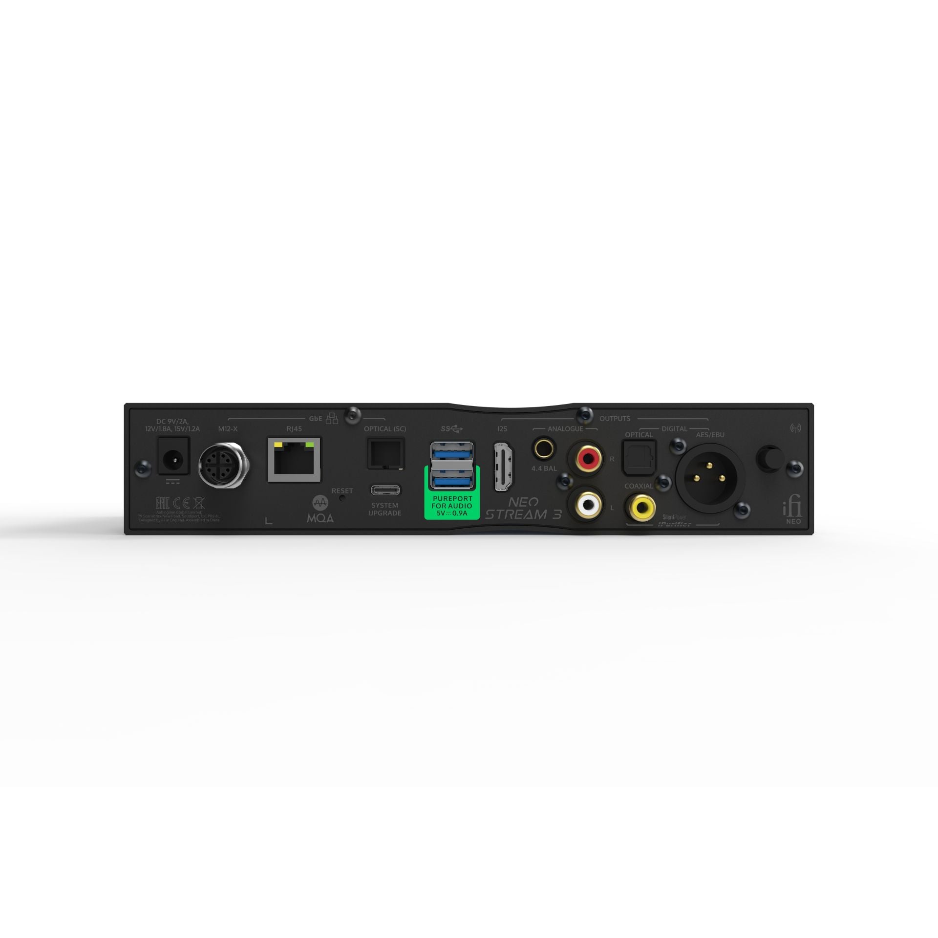 Streamer y DAC iFi NEO Stream 3 con salida balanceada