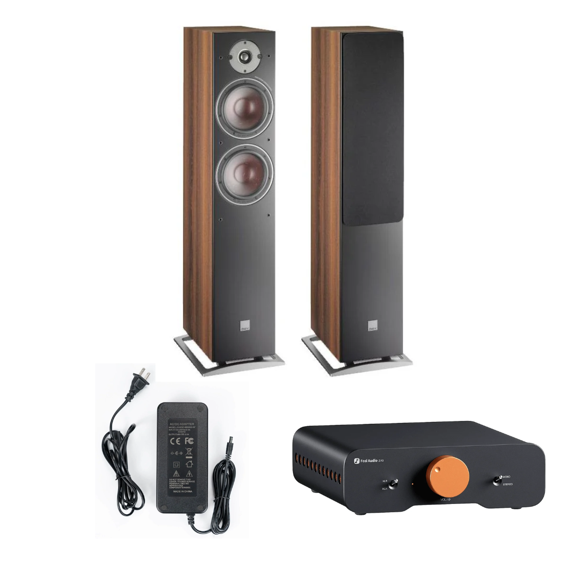 Pack Amplificador ZA3 + Fuente 48V + Parlantes Oberon 7