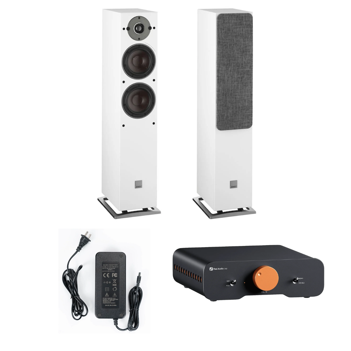 Pack Amplificador ZA3 + Fuente 48V + Parlantes Oberon 5