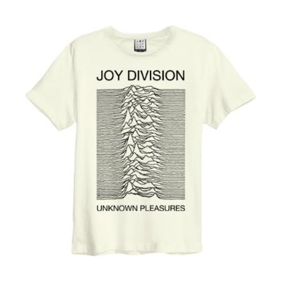 Polera Joy Division Unknown Pleasures en Vintage White