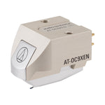 Cápsula MC AT-OC9xEN - Vista superior mostrando cuerpo de aluminio y configuración de doble bobina móvil