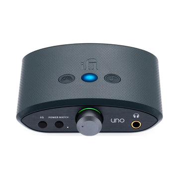 DAC iFi UNO para escritorio con salida RCA y 3,5 mm