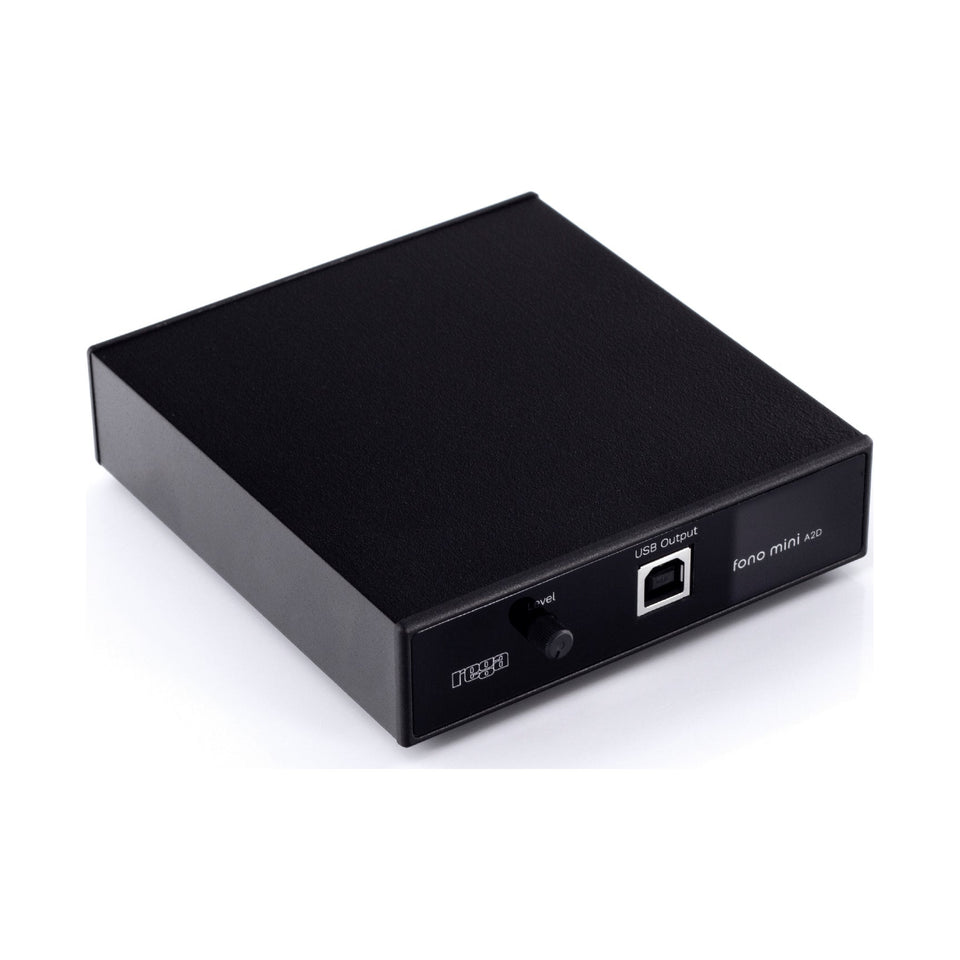 Preamplificador Phono Mini A2D MK2 con circuito Rega Fono MM, diseño compacto y salida USB integrada