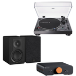 Pack Tornamesa AT-LP120XUSB + Amplificador Fosi ZA3 + Parlantes DALI Kupid · Negro