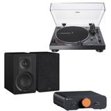 Pack Tornamesa AT-LP120XUSB + Amplificador Fosi ZA3 + Parlantes DALI Kupid · Negro