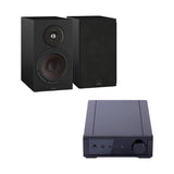 Pack Parlantes DALI Sonik 3 + Amplificador Rega io · Black Ash