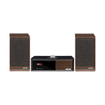 Pack Sistema de Sonido R610 + Parlantes Sabre-R, parlantes en Walnut, sistema en Walnut