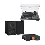 Pack Tornamesa AT-LP120XUSB + Amplificador Fosi ZA3 + Parlantes DALI Kupid · Negro
