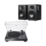 Pack tornamesa AT-LP120XUSB direct drive con parlantes AT-SP3X, sistema completo para DJs