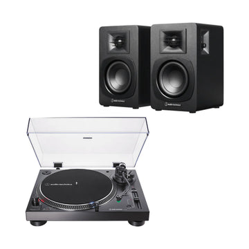 Pack tornamesa Audio-Technica AT-LP120XUSB y parlantes SP3X