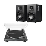 Pack tornamesa AT-LP60X negra + parlantes AT-SP3X Audio-Technica - sistema completo vinilo