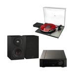 Pack Tornamesa Rega Planar 3 RS + Amplificador Rega Brio MK7 + Parlantes DALI Sonik 1 · Black Ash