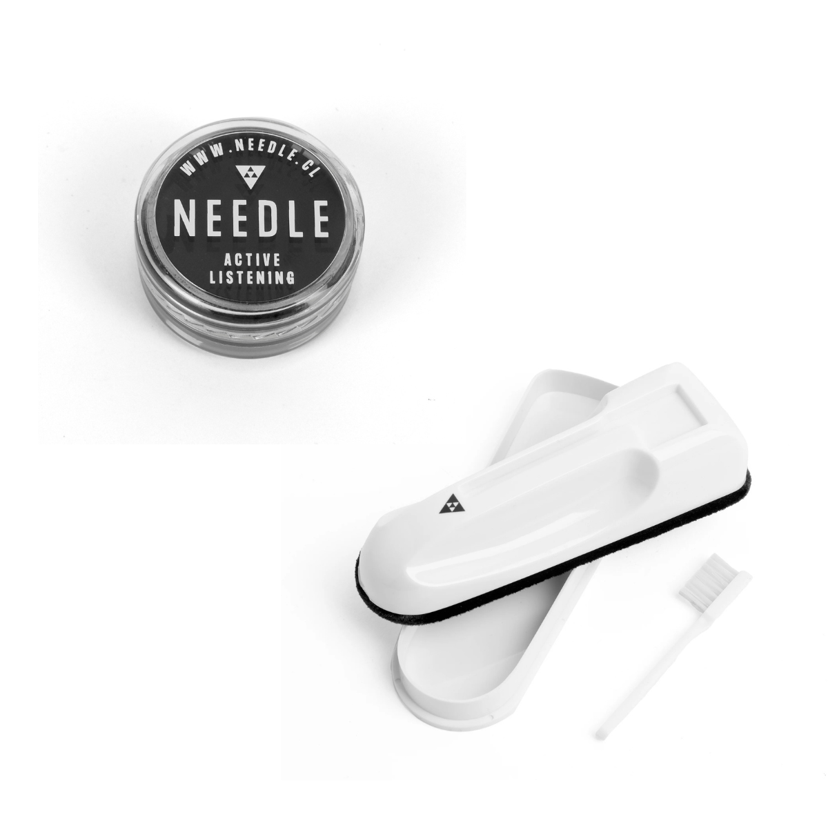 Pack Gel de limpieza Needle + Escobilla de terciopelo para vinilos Needle
