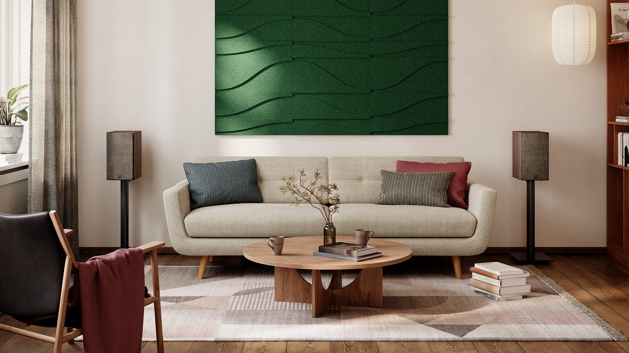 DALI SONIK 3 en acabado Walnut - foto lifestyle