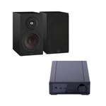 Pack Parlantes DALI Sonik 3 + Amplificador Rega io · Black Ash