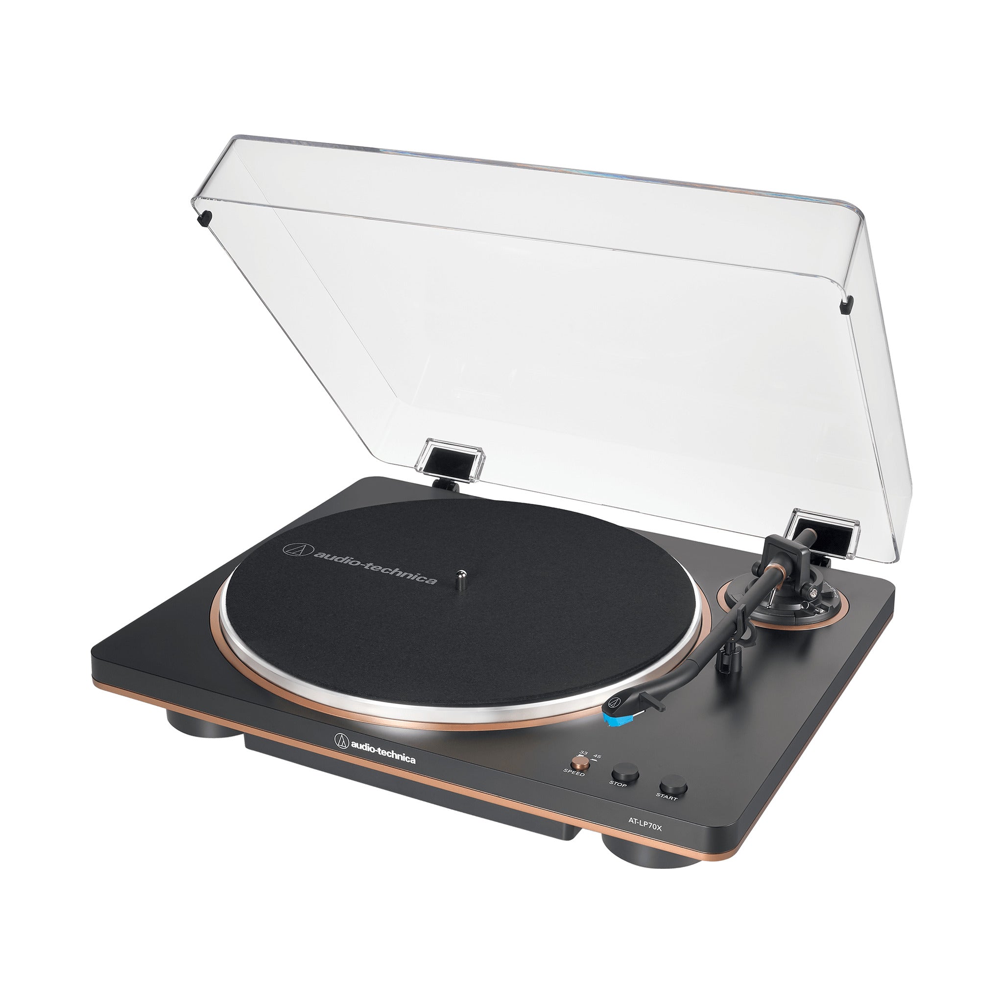 Tornamesa AT-LP70X bronce automática con aguja VM95C intercambiable