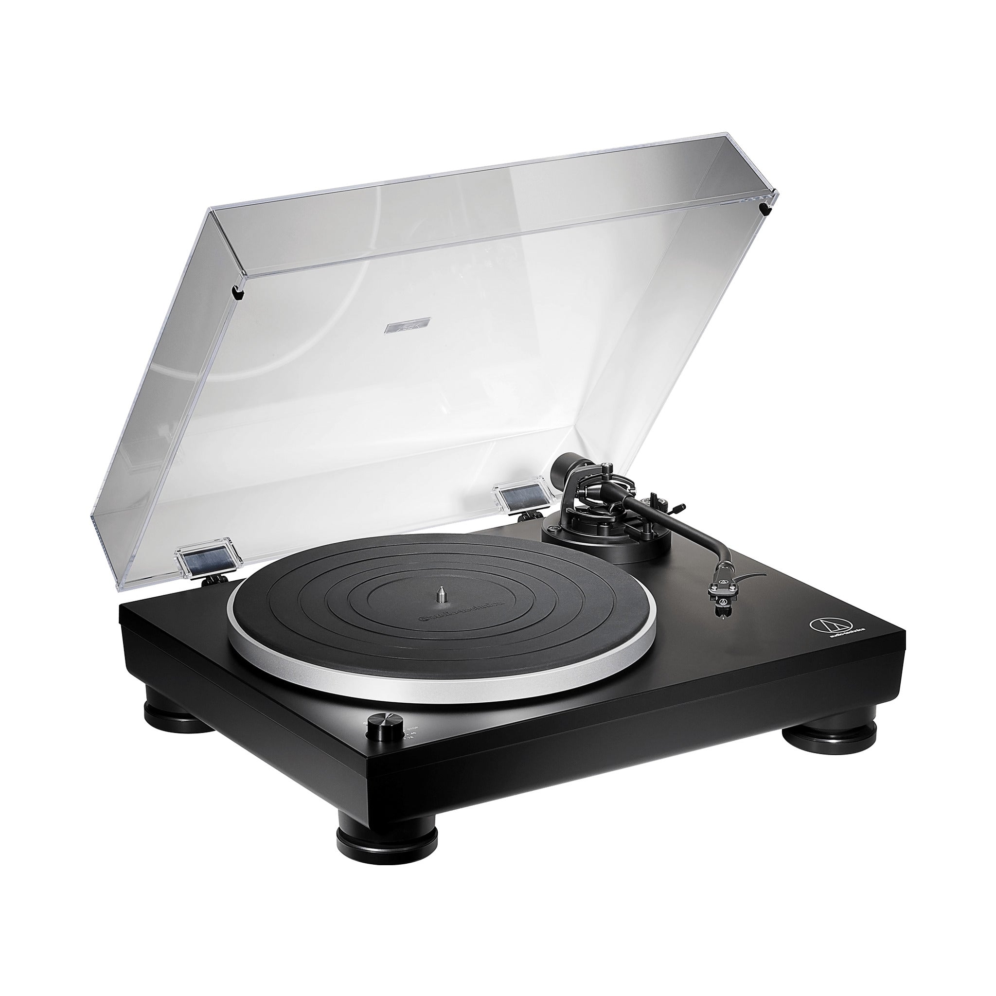 Tornamesa AT-LP5X de tracción directa con plato de aluminio, brazo J-shape y cápsula AT-VM95E elíptica incluida